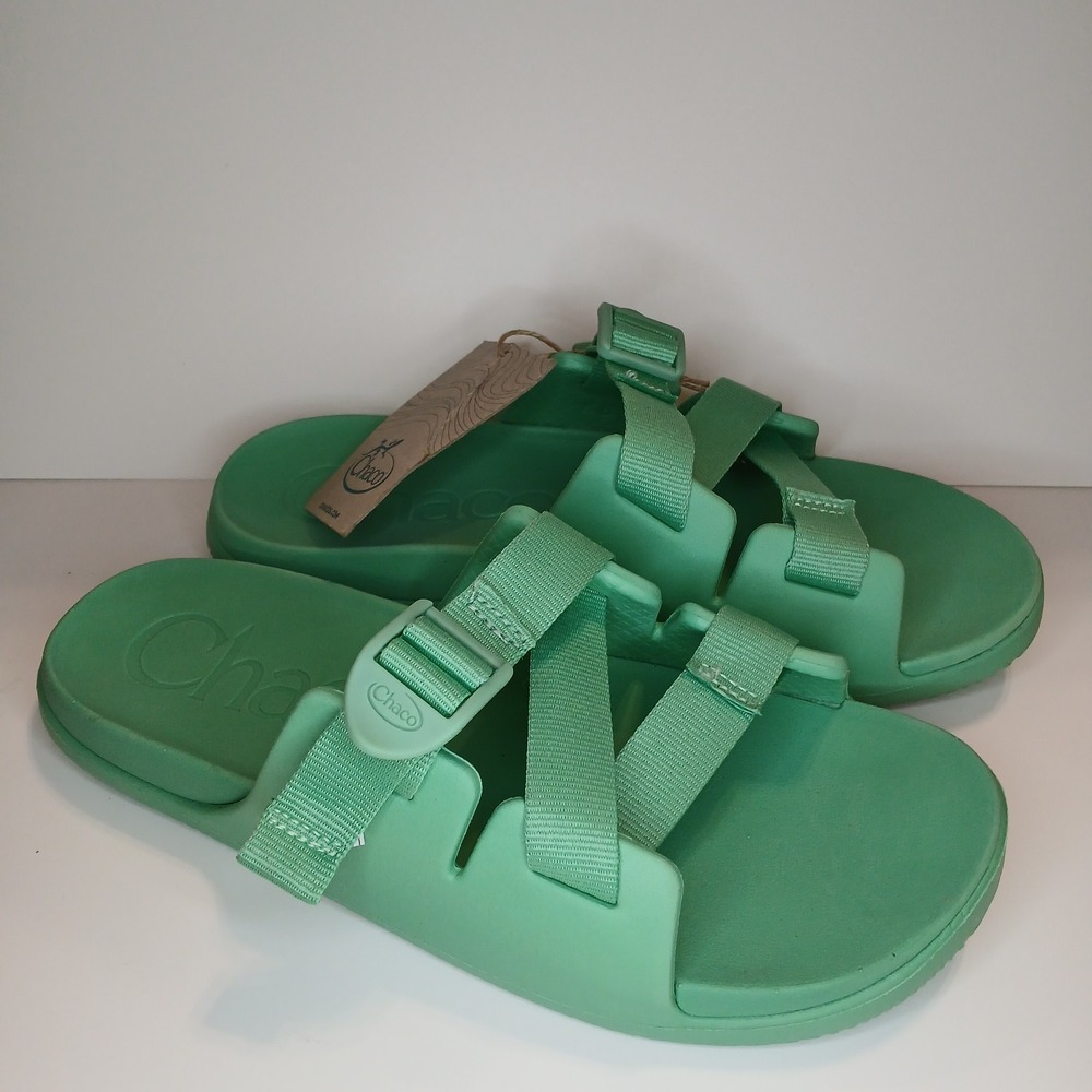 Chaco Chillos Kids Junior 6 Jade Mint Green Sport Slide Sandals JCH180323 NWT